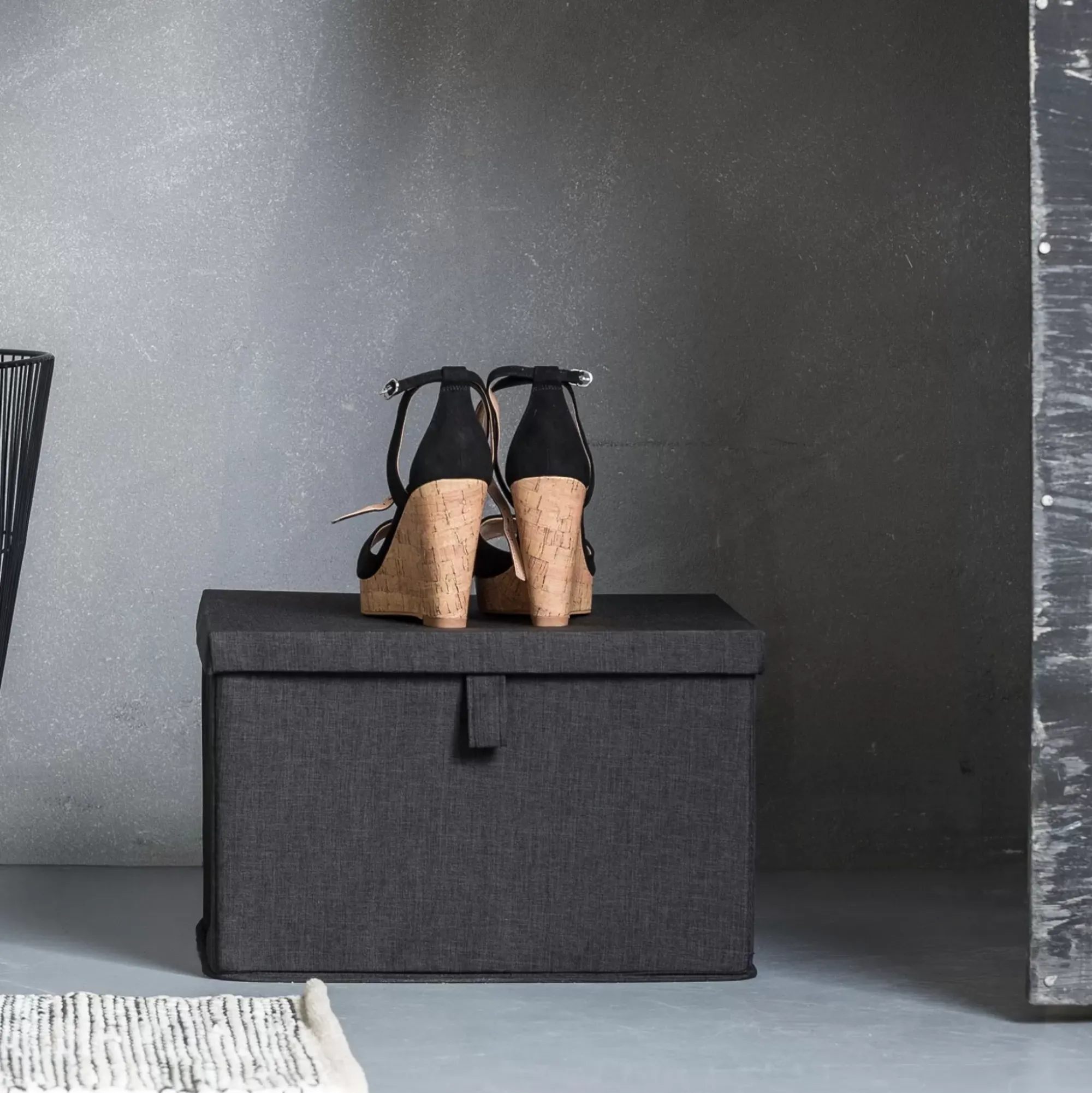 CASA Rango Caja De Almacenaje Gris Oscuro Hot