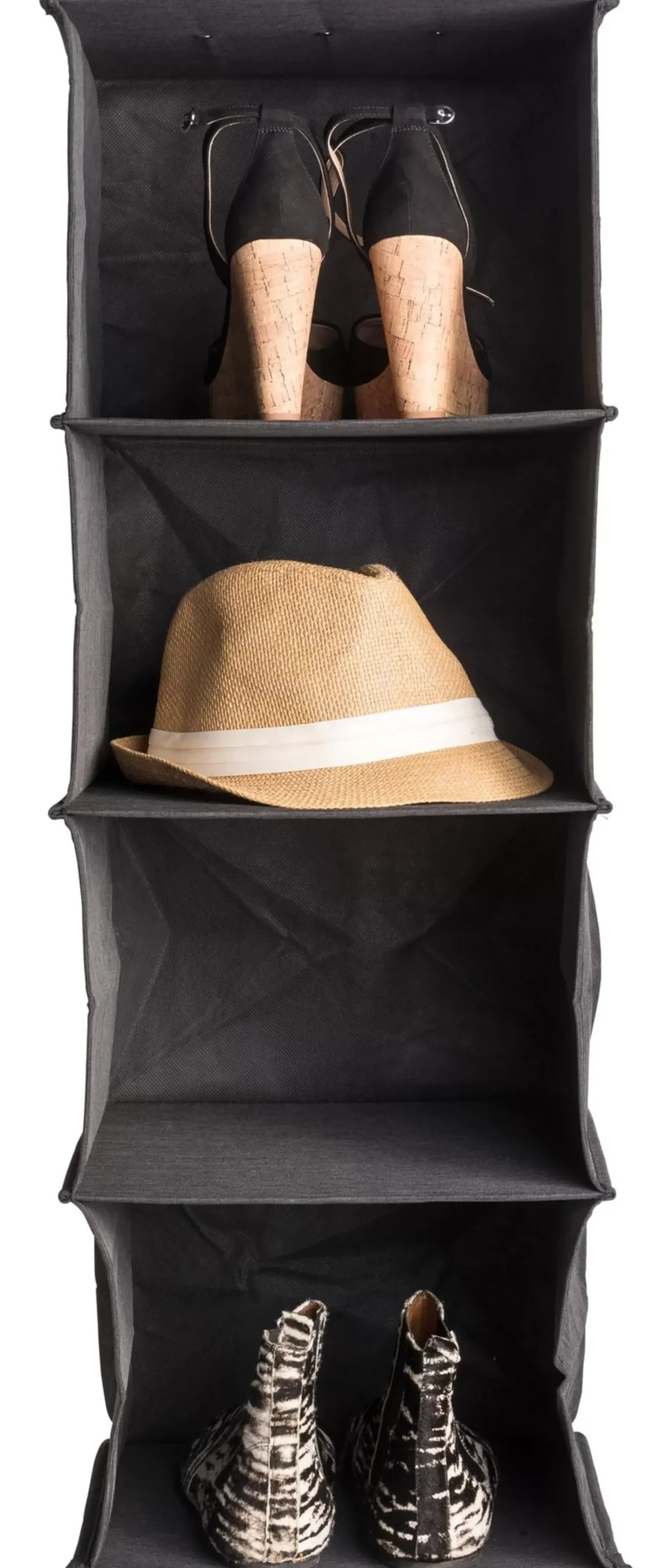 CASA Rango Sistema Almacenaje 4Compartimentos Gris Oscuro Fashion