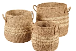 CASA Rayas Cesta L Natural Cheap