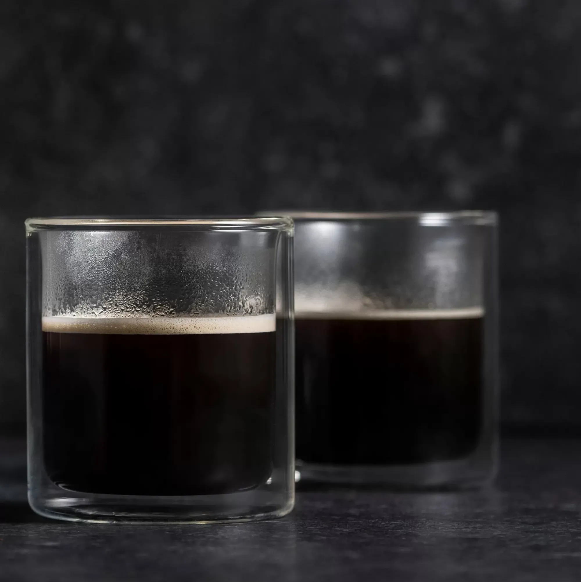 CASA Relax Vaso De Doble Pared Juego De 2 Transparente New