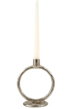 CASA Rings Candelabro Plateado Best Sale