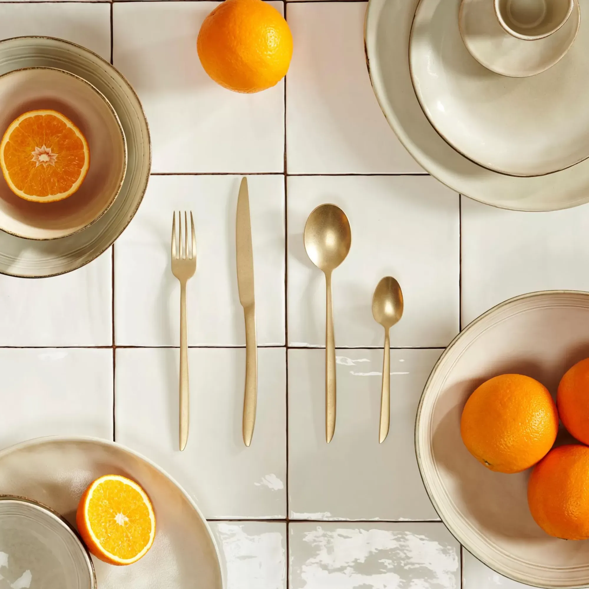 CASA Roxanne Cubierto De 16 Piezas Oro Claro Discount