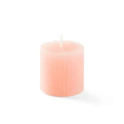 CASA Rustic Vela Estriada Naranja Best Sale