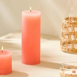CASA Rustic Vela Estriada Naranja Online