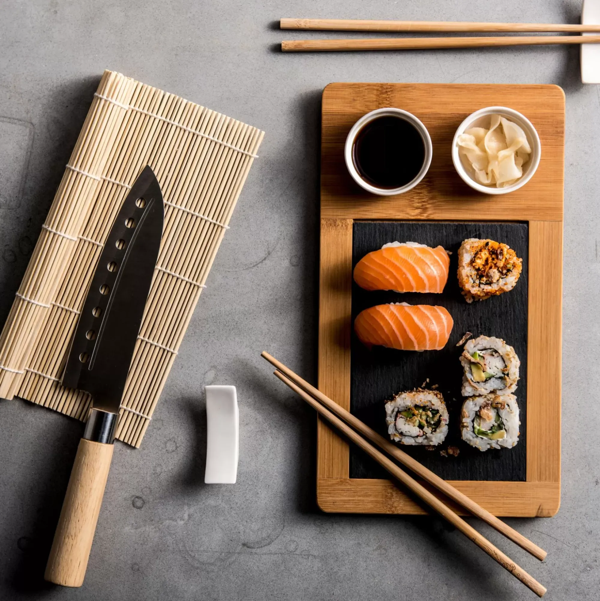 CASA Samourai Juego Para Sushi De 10 Piezas Natural Flash Sale