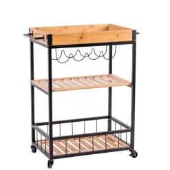 CASA Selmo Carrito De Cocina Natural Shop