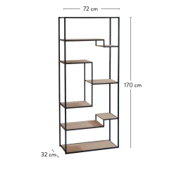 CASA Trapp Estanteria De Pared Marron Outlet
