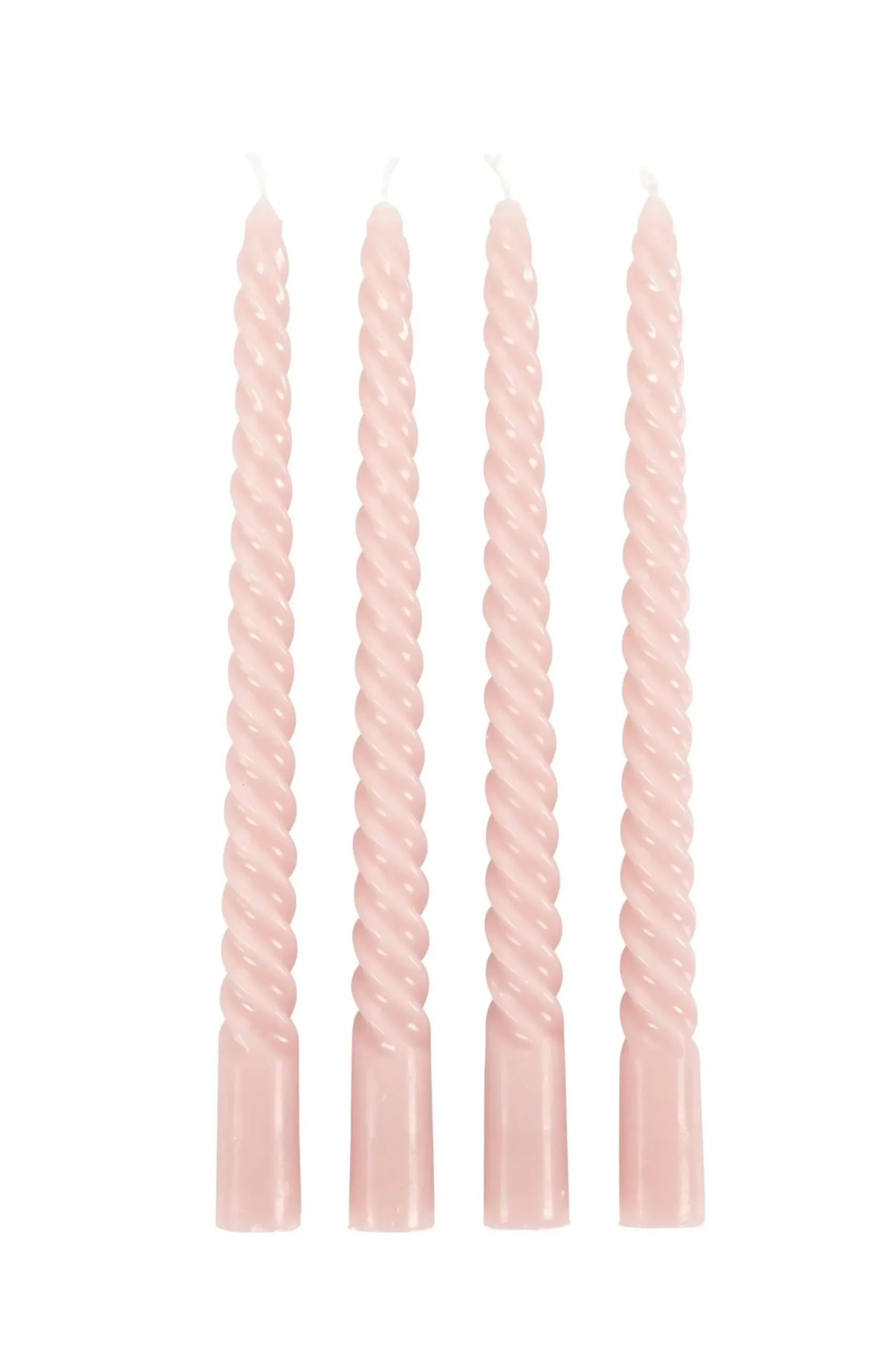 CASA Twist Vvelas Retorcidas Juego De 4 Rosa Sale