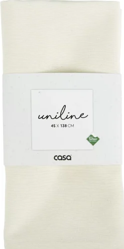 CASA Uniline Camino De Mesa Blanco Apagado Cheap
