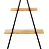 CASA Vermont Estanteria De Pared Negro, Natural Cheap