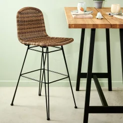 CASA Vienna Silla De Bar Natural Outlet