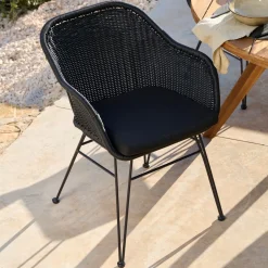 CASA Vienna Silla De Comedor Asiento Negro Flash Sale