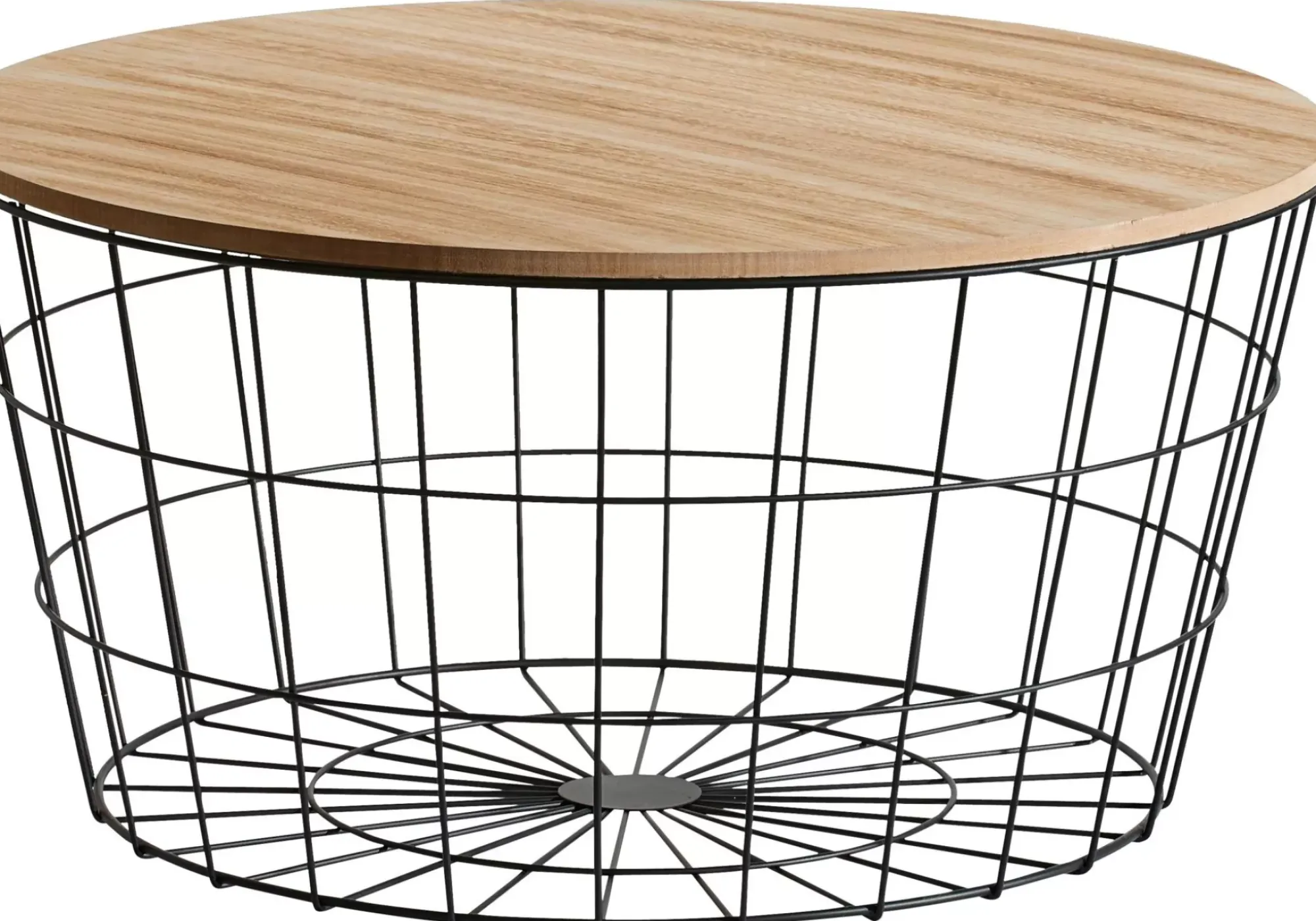 CASA Wire Xl Mesa Auxiliar Xl Negro, Natural Hot