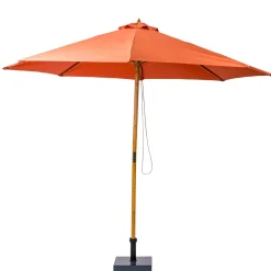 CASA Wood Parasol Sin Pie De Color Oxido Flash Sale