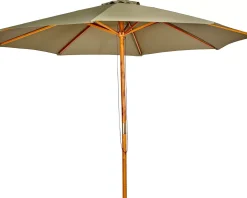 CASA Wood Parasol Sin Pie Verde Best