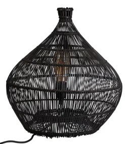 CASA Zalou Lampara De Mesa Negro Cheap